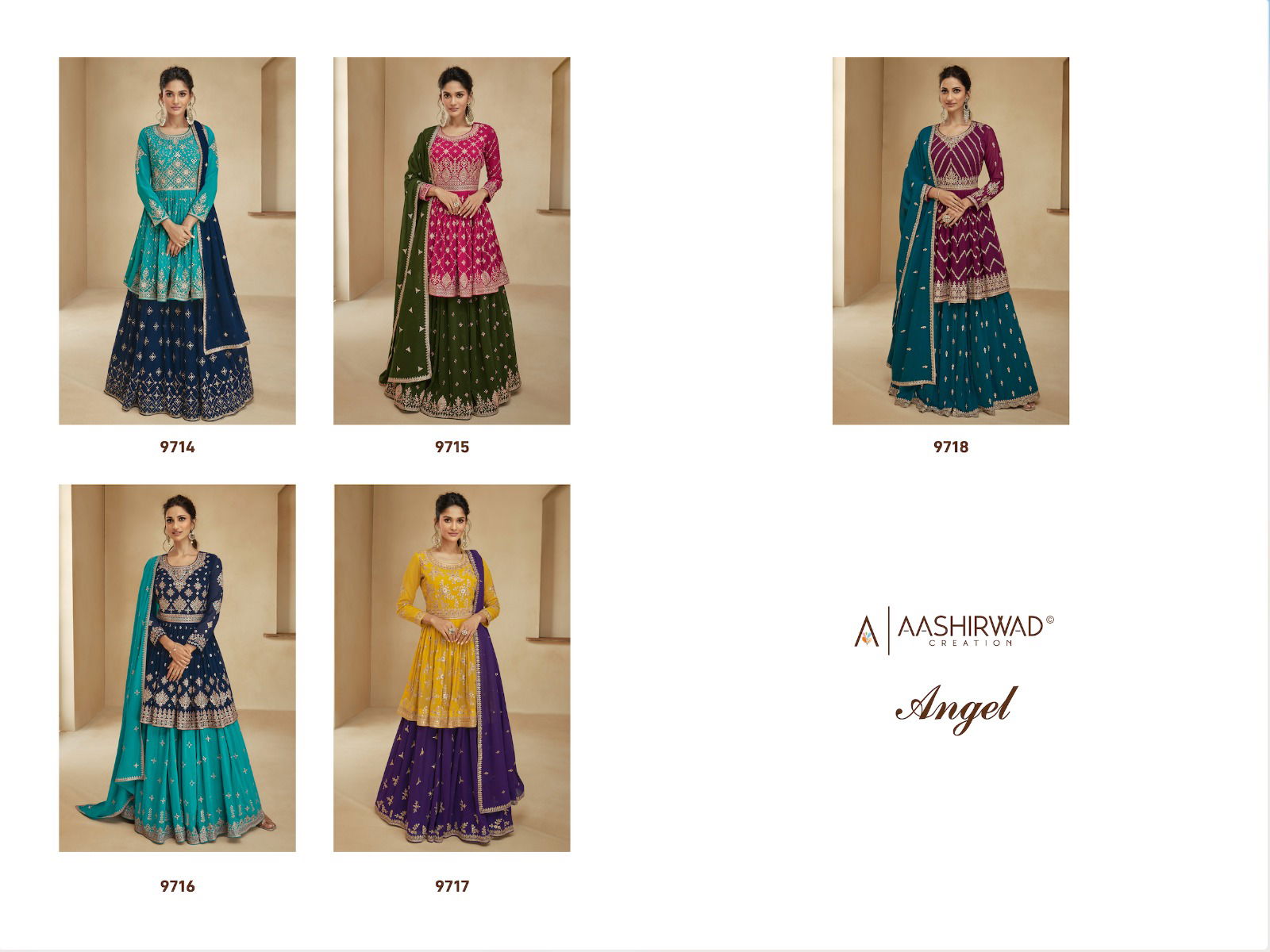 ASHIRWAD ANGEL Heavy Blooming Georgette With Heavy Sequence Work Sharar Salwar Suit